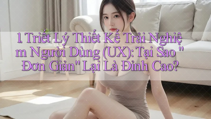 1. Triết Lý Thiết Kế Trải Nghiệm Người Dùng (UX): Tại Sao “Đơn Giản” Lại Là Đỉnh Cao? 1. Triết Lý Thiết Kế Trải Nghiệm Người Dùng (UX): Tại Sao “Đơn Giản” Lại Là Đỉnh Cao?