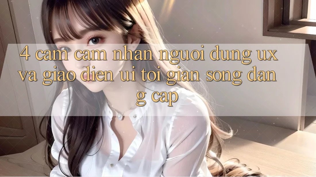 4. Cảm cảm nhận Người Dùng (UX) và Giao Diện (UI): Tối Giản Song Đẳng Cấp 4. Cảm cảm nhận Người Dùng (UX) và Giao Diện (UI): Tối Giản Song Đẳng Cấp