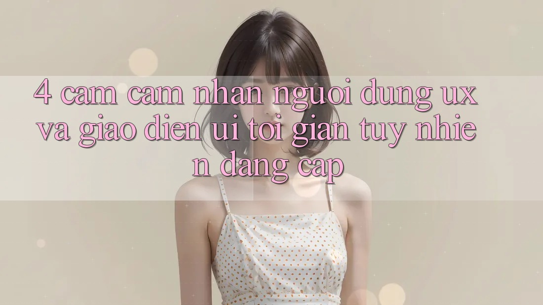 4. Cảm cảm nhận Người Dùng (UX) và Giao Diện (UI): Tối Giản Tuy nhiên Đẳng cấp 4. Cảm cảm nhận Người Dùng (UX) và Giao Diện (UI): Tối Giản Tuy nhiên Đẳng cấp