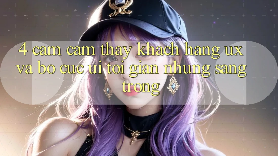 4. Cảm cảm thấy Khách hàng (UX) và Bố cục (UI): Tối Giản Nhưng Sang trọng 4. Cảm cảm thấy Khách hàng (UX) và Bố cục (UI): Tối Giản Nhưng Sang trọng