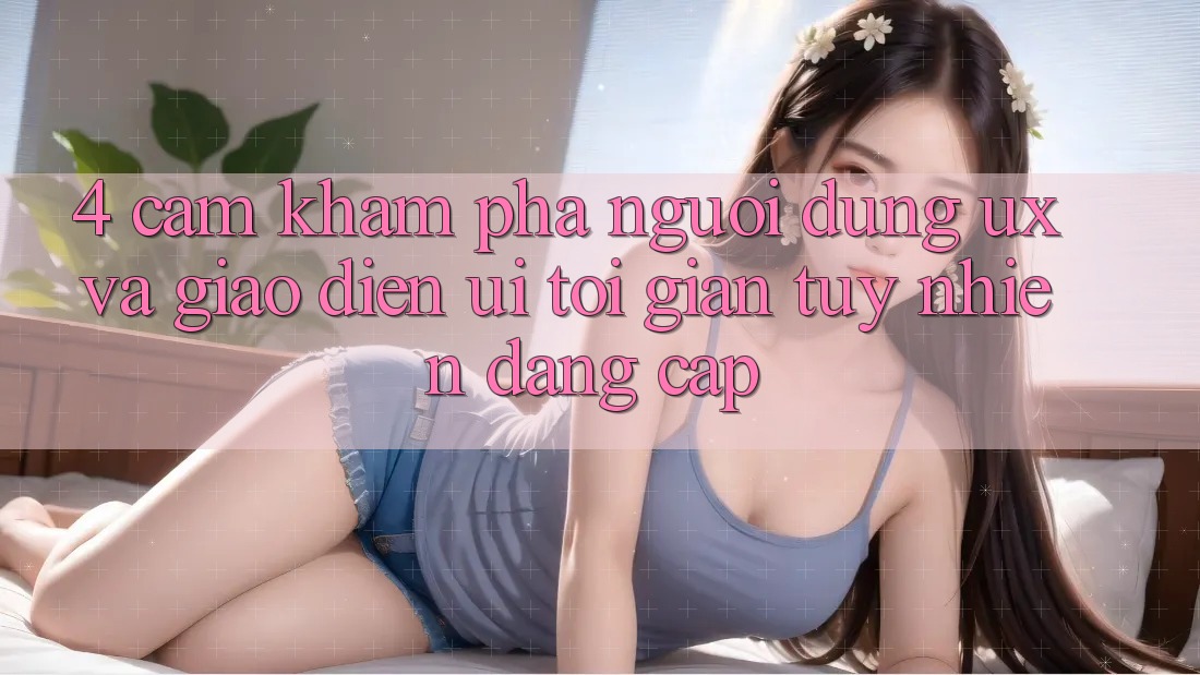 4. Cảm khám phá Người Dùng (UX) và Giao Diện (UI): Tối Giản Tuy nhiên Đẳng cấp 4. Cảm khám phá Người Dùng (UX) và Giao Diện (UI): Tối Giản Tuy nhiên Đẳng cấp