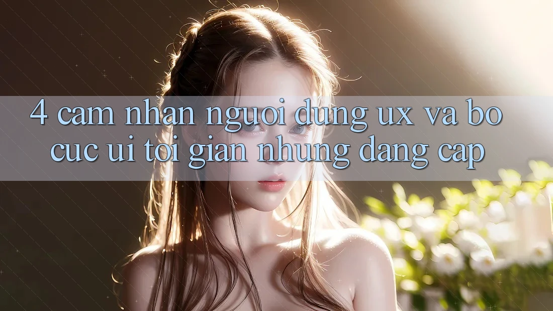 4. Cảm nhận Người dùng (UX) và Bố cục (UI): Tối Giản Nhưng Đẳng cấp 4. Cảm nhận Người dùng (UX) và Bố cục (UI): Tối Giản Nhưng Đẳng cấp
