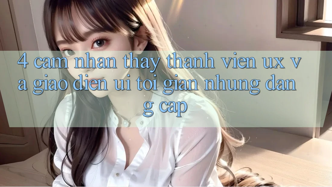 4. Cảm nhận thấy Thành viên (UX) và Giao Diện (UI): Tối Giản Nhưng Đẳng Cấp 4. Cảm nhận thấy Thành viên (UX) và Giao Diện (UI): Tối Giản Nhưng Đẳng Cấp