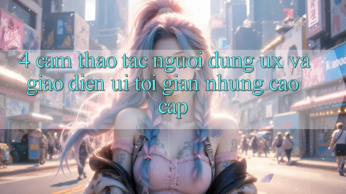 4. Cảm thao tác Người Dùng (UX) và Giao Diện (UI): Tối Giản Nhưng Cao cấp 4. Cảm thao tác Người Dùng (UX) và Giao Diện (UI): Tối Giản Nhưng Cao cấp