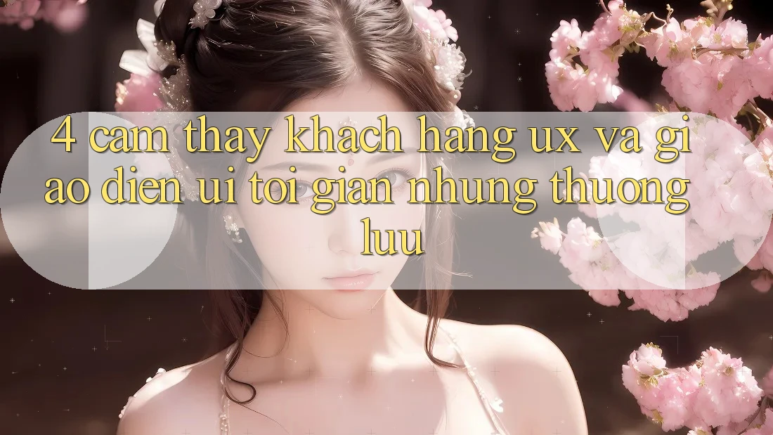 4. Cảm thấy Khách hàng (UX) và Giao Diện (UI): Tối Giản Nhưng Thượng lưu 4. Cảm thấy Khách hàng (UX) và Giao Diện (UI): Tối Giản Nhưng Thượng lưu