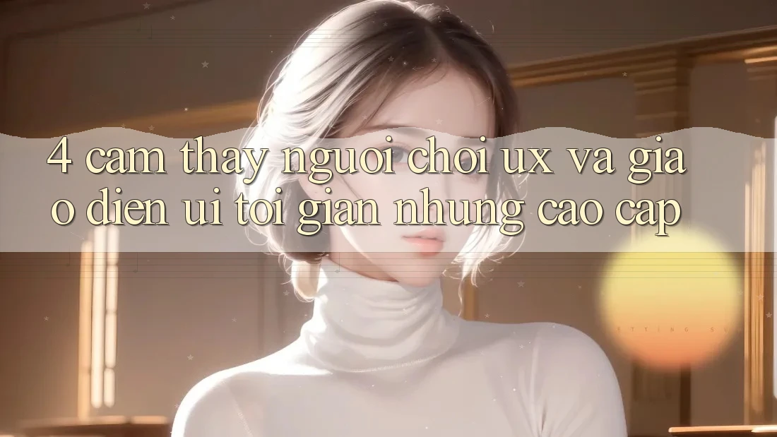 4. Cảm thấy Người chơi (UX) và Giao Diện (UI): Tối Giản Nhưng Cao cấp