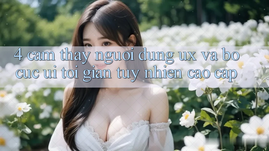 4. Cảm thấy Người Dùng (UX) và Bố cục (UI): Tối Giản Tuy nhiên Cao cấp 4. Cảm thấy Người Dùng (UX) và Bố cục (UI): Tối Giản Tuy nhiên Cao cấp