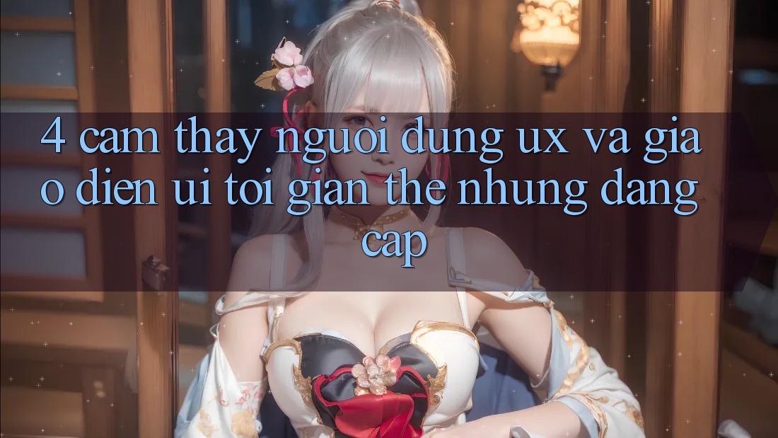 4. Cảm thấy Người Dùng (UX) và Giao Diện (UI): Tối Giản Thế nhưng Đẳng Cấp 4. Cảm thấy Người Dùng (UX) và Giao Diện (UI): Tối Giản Thế nhưng Đẳng Cấp