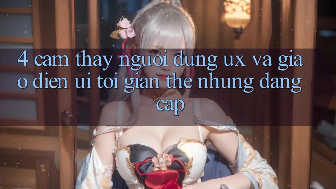 4. Cảm thấy Người Dùng (UX) và Giao diện (UI): Tối Giản Thế nhưng Đẳng Cấp 4. Cảm thấy Người Dùng (UX) và Giao diện (UI): Tối Giản Thế nhưng Đẳng Cấp