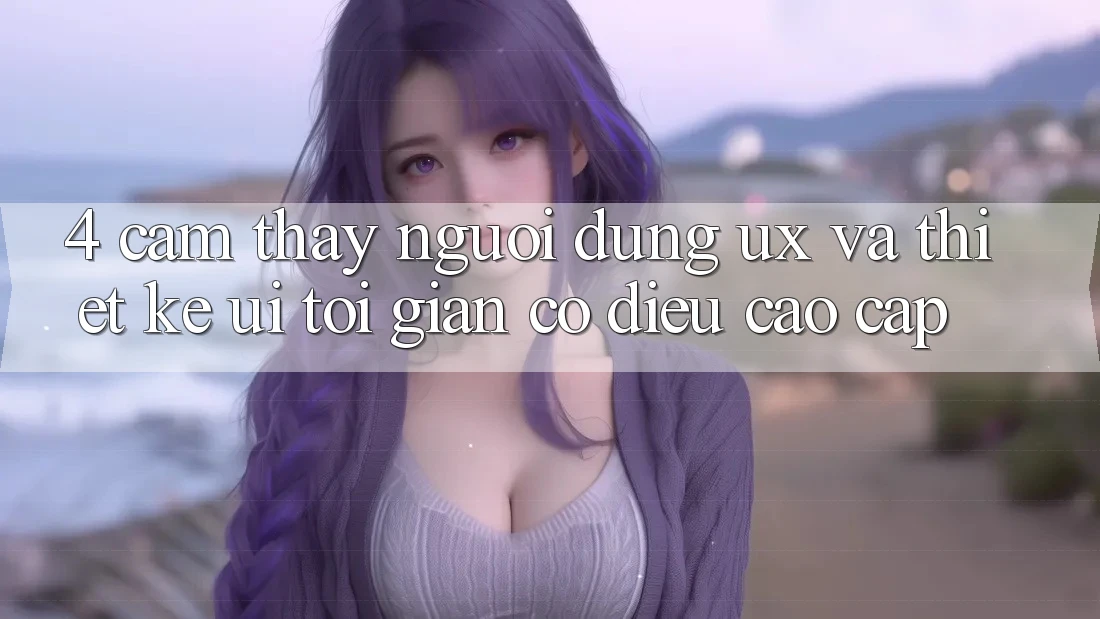 4. Cảm thấy Người Dùng (UX) và Thiết kế (UI): Tối Giản Có điều Cao cấp 4. Cảm thấy Người Dùng (UX) và Thiết kế (UI): Tối Giản Có điều Cao cấp