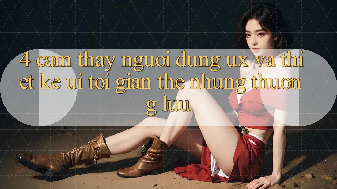 4. Cảm thấy Người Dùng (UX) và Thiết kế (UI): Tối Giản Thế nhưng Thượng lưu 4. Cảm thấy Người Dùng (UX) và Thiết kế (UI): Tối Giản Thế nhưng Thượng lưu