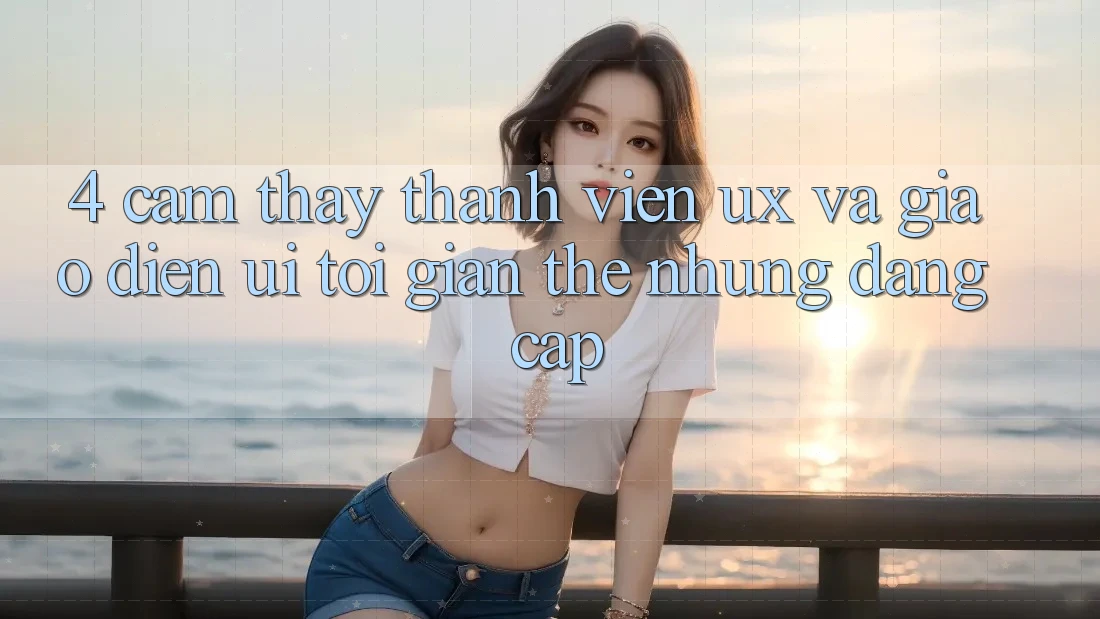 4. Cảm thấy Thành viên (UX) và Giao Diện (UI): Tối Giản Thế nhưng Đẳng Cấp 4. Cảm thấy Thành viên (UX) và Giao Diện (UI): Tối Giản Thế nhưng Đẳng Cấp