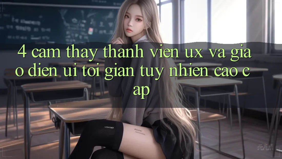 4. Cảm thấy Thành viên (UX) và Giao Diện (UI): Tối Giản Tuy nhiên Cao cấp