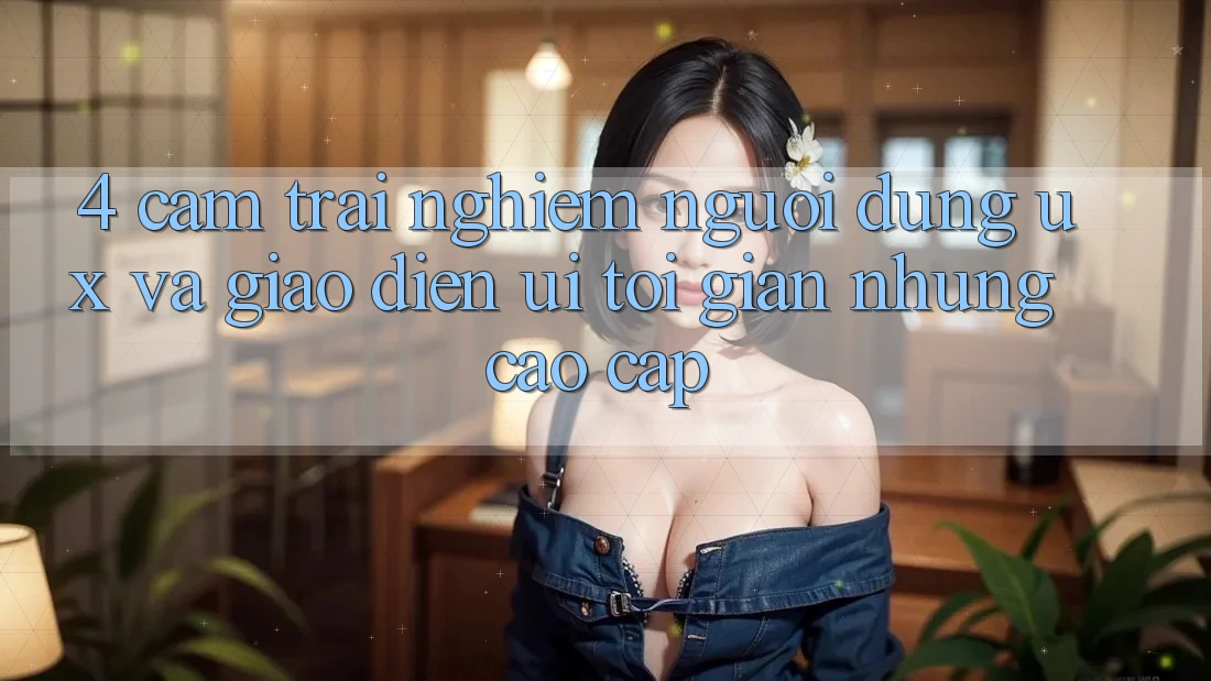 4. Cảm trải nghiệm Người Dùng (UX) và Giao Diện (UI): Tối Giản Nhưng Cao cấp 4. Cảm trải nghiệm Người Dùng (UX) và Giao Diện (UI): Tối Giản Nhưng Cao cấp