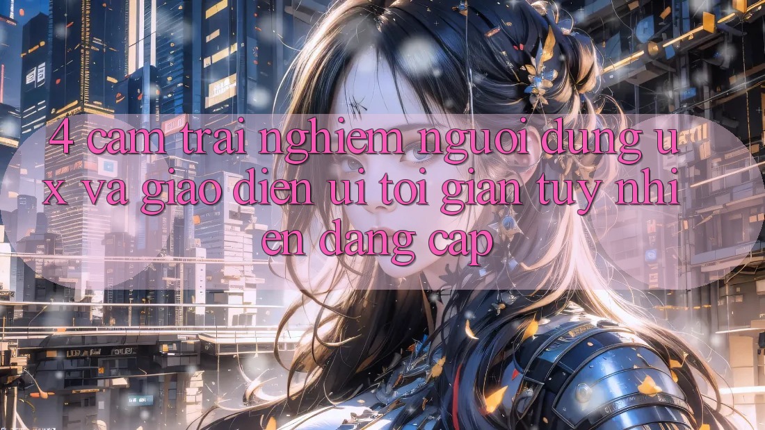 4. Cảm trải nghiệm Người Dùng (UX) và Giao Diện (UI): Tối Giản Tuy nhiên Đẳng Cấp 4. Cảm trải nghiệm Người Dùng (UX) và Giao Diện (UI): Tối Giản Tuy nhiên Đẳng Cấp