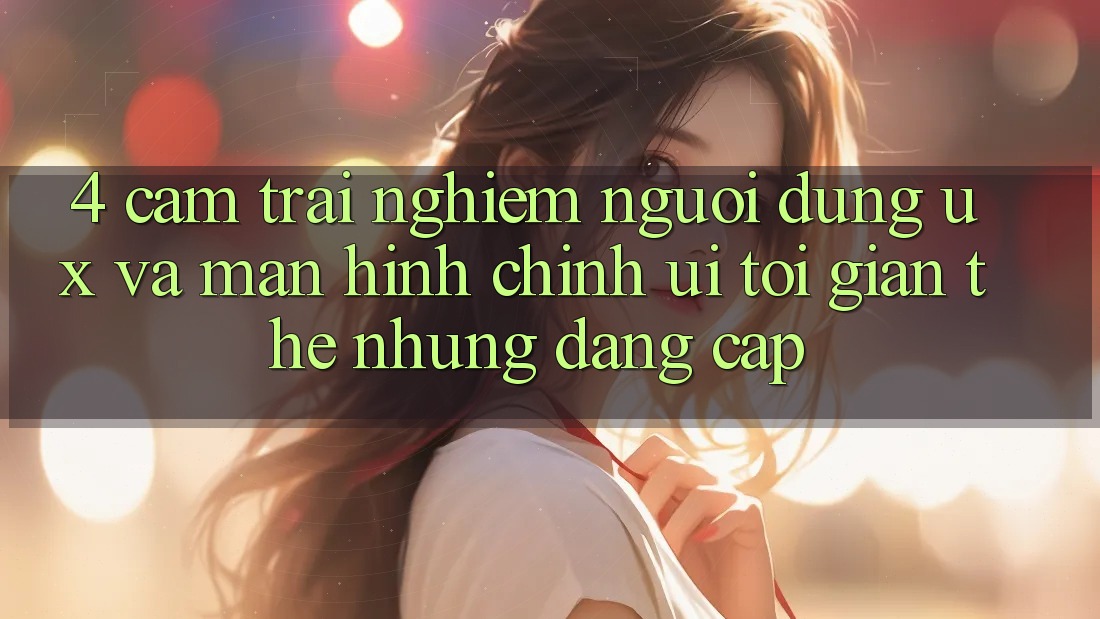 4. Cảm trải nghiệm Người Dùng (UX) và Màn hình chính (UI): Tối Giản Thế nhưng Đẳng Cấp 4. Cảm trải nghiệm Người Dùng (UX) và Màn hình chính (UI): Tối Giản Thế nhưng Đẳng Cấp