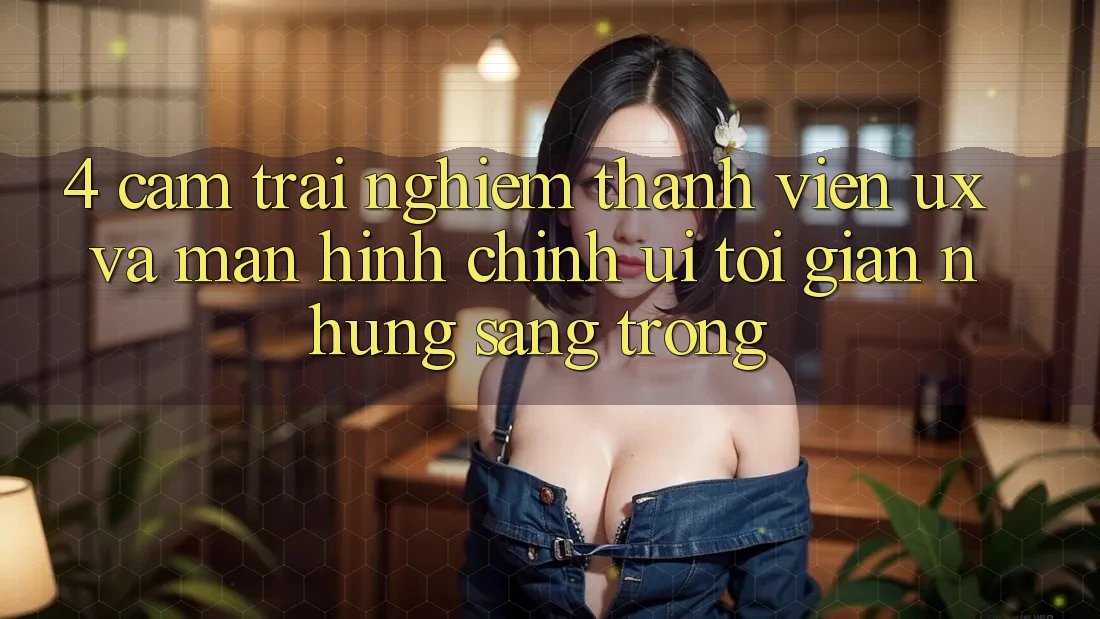 4. Cảm trải nghiệm Thành viên (UX) và Màn hình chính (UI): Tối Giản Nhưng Sang trọng