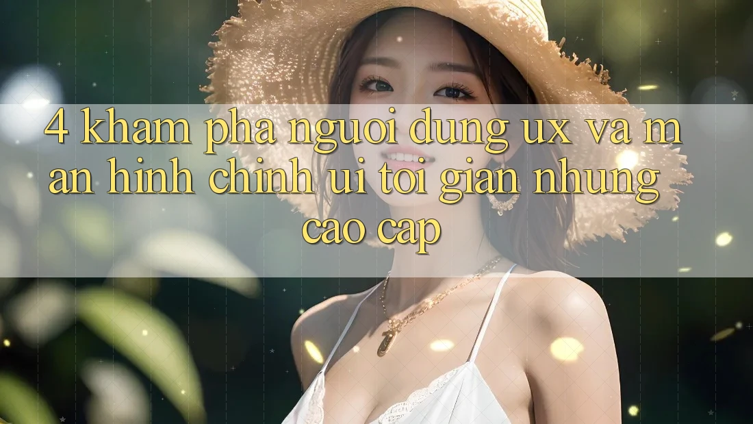 4. Khám phá Người Dùng (UX) và Màn hình chính (UI): Tối Giản Nhưng Cao cấp 4. Khám phá Người Dùng (UX) và Màn hình chính (UI): Tối Giản Nhưng Cao cấp