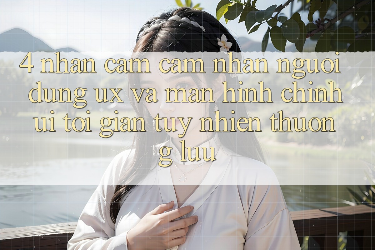 4. Nhận cảm cảm nhận Người Dùng (UX) và Màn hình chính (UI): Tối Giản Tuy nhiên Thượng lưu 4. Nhận cảm cảm nhận Người Dùng (UX) và Màn hình chính (UI): Tối Giản Tuy nhiên Thượng lưu