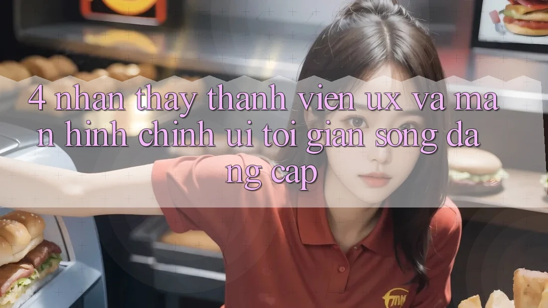 4. Nhận thấy Thành viên (UX) và Màn hình chính (UI): Tối Giản Song Đẳng cấp 4. Nhận thấy Thành viên (UX) và Màn hình chính (UI): Tối Giản Song Đẳng cấp