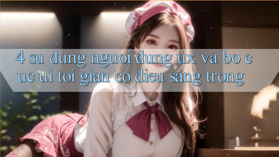 4. Sử dụng Người Dùng (UX) và Bố cục (UI): Tối Giản Có điều Sang trọng 4. Sử dụng Người Dùng (UX) và Bố cục (UI): Tối Giản Có điều Sang trọng