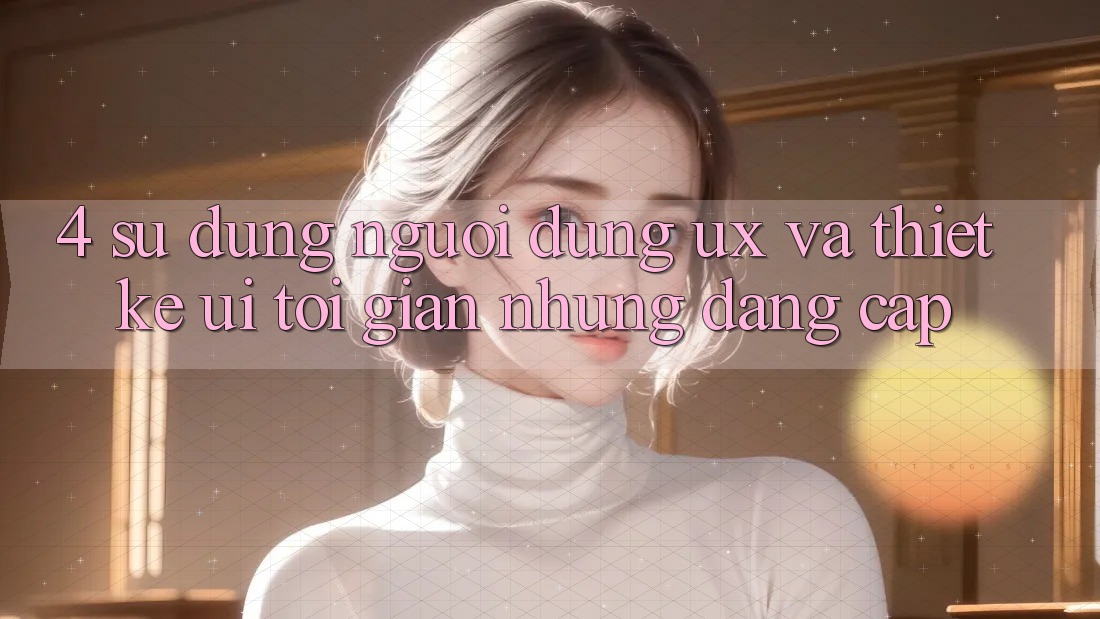 4. Sử dụng Người Dùng (UX) và Thiết kế (UI): Tối Giản Nhưng Đẳng Cấp 4. Sử dụng Người Dùng (UX) và Thiết kế (UI): Tối Giản Nhưng Đẳng Cấp