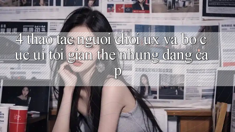 4. Thao tác Người chơi (UX) và Bố cục (UI): Tối Giản Thế nhưng Đẳng Cấp 4. Thao tác Người chơi (UX) và Bố cục (UI): Tối Giản Thế nhưng Đẳng Cấp