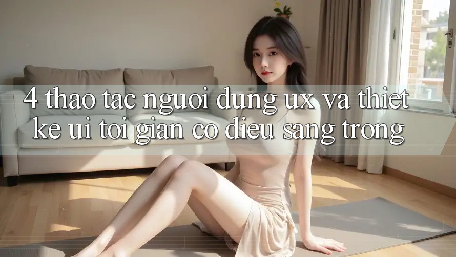 4. Thao tác Người Dùng (UX) và Thiết kế (UI): Tối Giản Có điều Sang trọng 4. Thao tác Người Dùng (UX) và Thiết kế (UI): Tối Giản Có điều Sang trọng