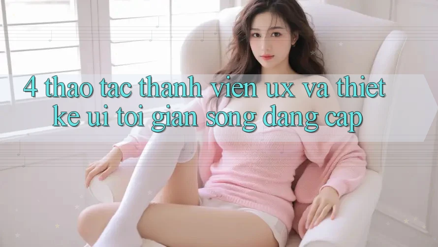 4. Thao tác Thành viên (UX) và Thiết kế (UI): Tối Giản Song Đẳng Cấp 4. Thao tác Thành viên (UX) và Thiết kế (UI): Tối Giản Song Đẳng Cấp