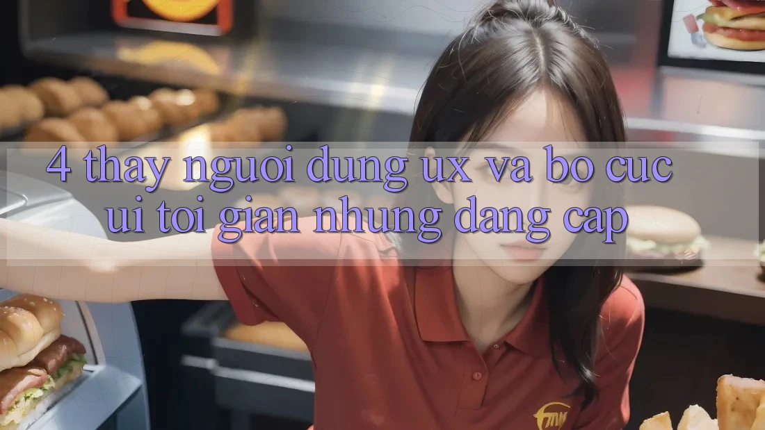 4. Thấy Người Dùng (UX) và Bố cục (UI): Tối Giản Nhưng Đẳng Cấp 4. Thấy Người Dùng (UX) và Bố cục (UI): Tối Giản Nhưng Đẳng Cấp