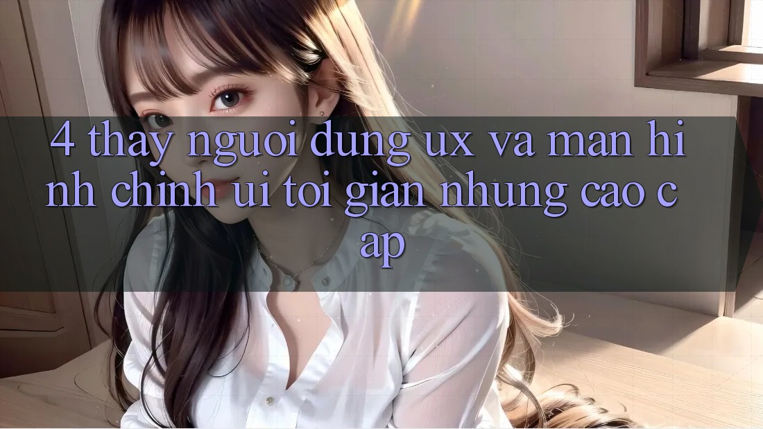 4. Thấy Người Dùng (UX) và Màn hình chính (UI): Tối Giản Nhưng Cao cấp