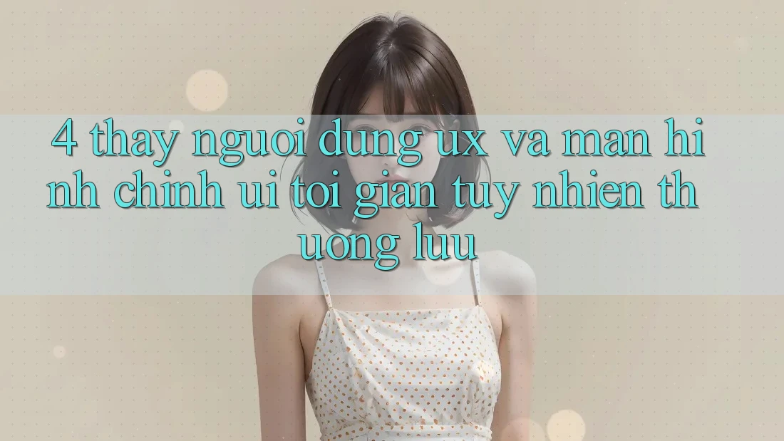 4. Thấy Người Dùng (UX) và Màn hình chính (UI): Tối Giản Tuy nhiên Thượng lưu 4. Thấy Người Dùng (UX) và Màn hình chính (UI): Tối Giản Tuy nhiên Thượng lưu