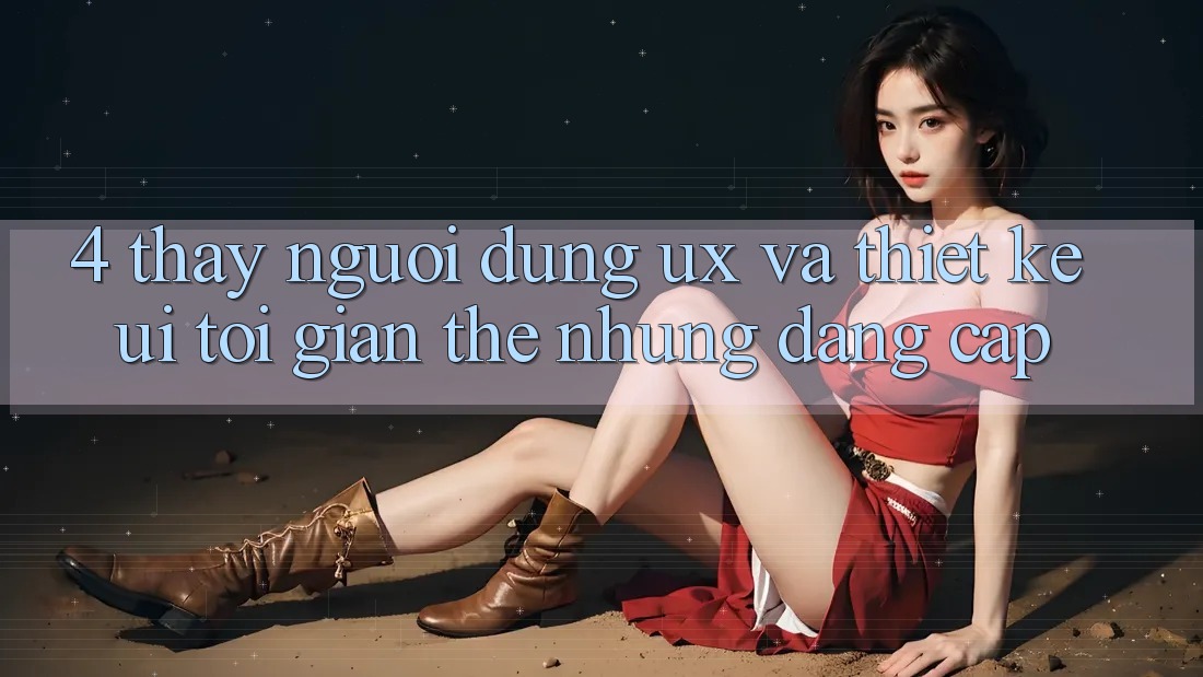 4. Thấy Người Dùng (UX) và Thiết kế (UI): Tối Giản Thế nhưng Đẳng Cấp