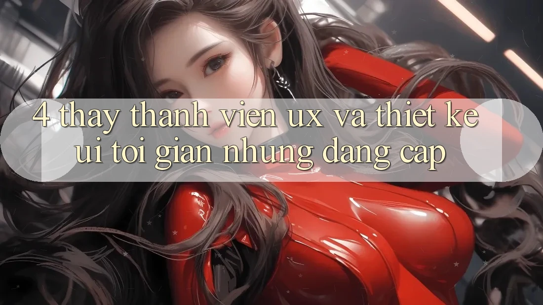 4. Thấy Thành viên (UX) và Thiết kế (UI): Tối Giản Nhưng Đẳng cấp 4. Thấy Thành viên (UX) và Thiết kế (UI): Tối Giản Nhưng Đẳng cấp
