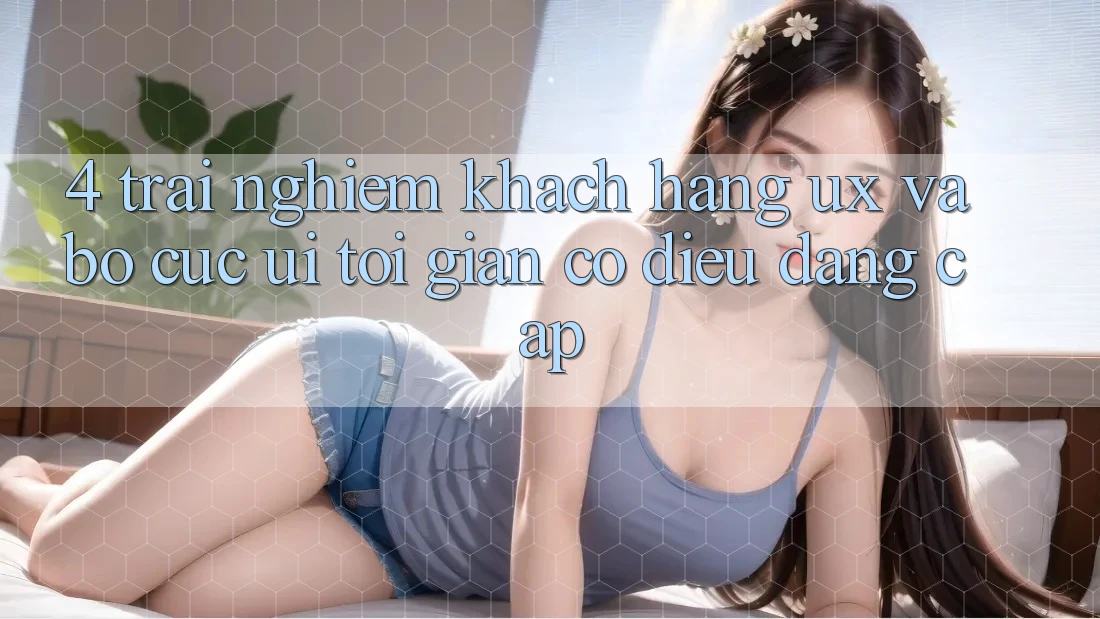 4. Trải Nghiệm Khách hàng (UX) và Bố cục (UI): Tối Giản Có điều Đẳng Cấp 4. Trải Nghiệm Khách hàng (UX) và Bố cục (UI): Tối Giản Có điều Đẳng Cấp