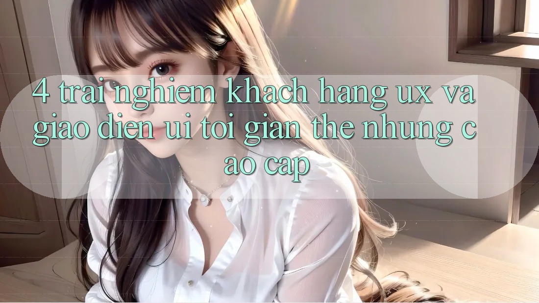 4. Trải Nghiệm Khách hàng (UX) và Giao Diện (UI): Tối Giản Thế nhưng Cao cấp 4. Trải Nghiệm Khách hàng (UX) và Giao Diện (UI): Tối Giản Thế nhưng Cao cấp