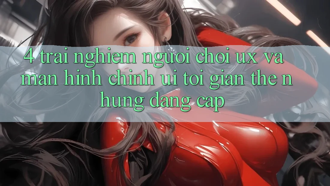 4. Trải Nghiệm Người chơi (UX) và Màn hình chính (UI): Tối Giản Thế nhưng Đẳng Cấp 4. Trải Nghiệm Người chơi (UX) và Màn hình chính (UI): Tối Giản Thế nhưng Đẳng Cấp