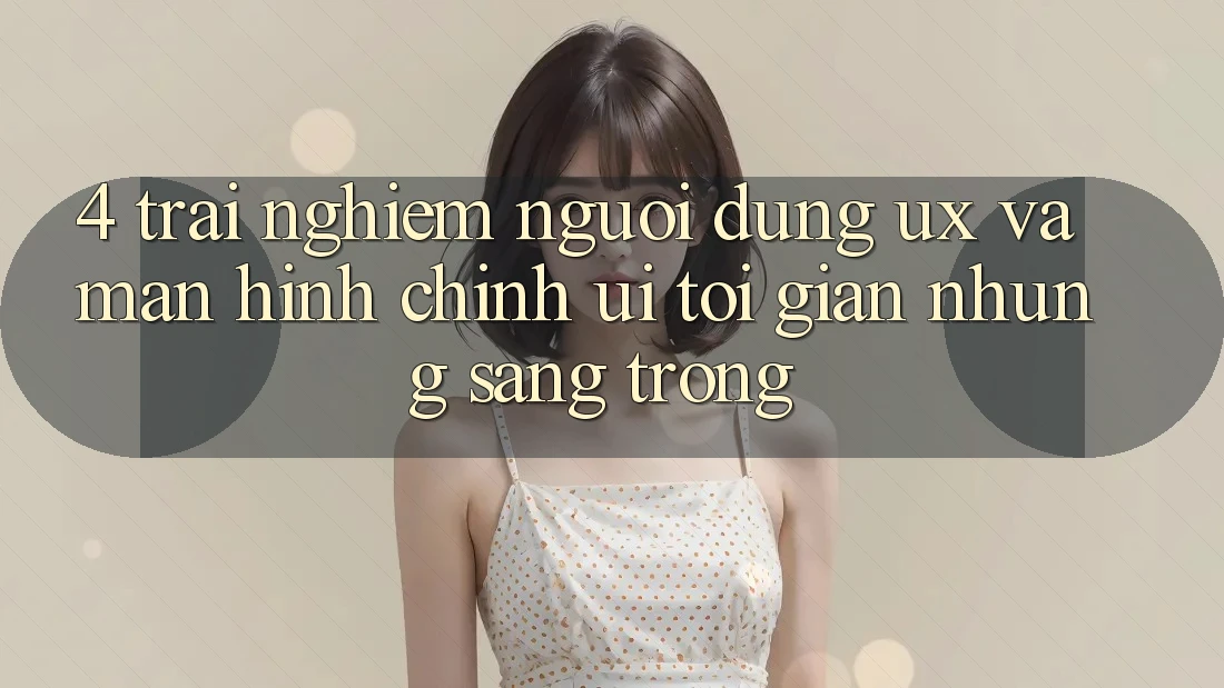 4. Trải Nghiệm Người Dùng (UX) và Màn hình chính (UI): Tối Giản Nhưng Sang trọng