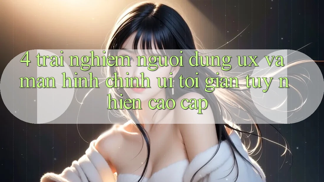 4. Trải Nghiệm Người Dùng (UX) và Màn hình chính (UI): Tối Giản Tuy nhiên Cao cấp 4. Trải Nghiệm Người Dùng (UX) và Màn hình chính (UI): Tối Giản Tuy nhiên Cao cấp