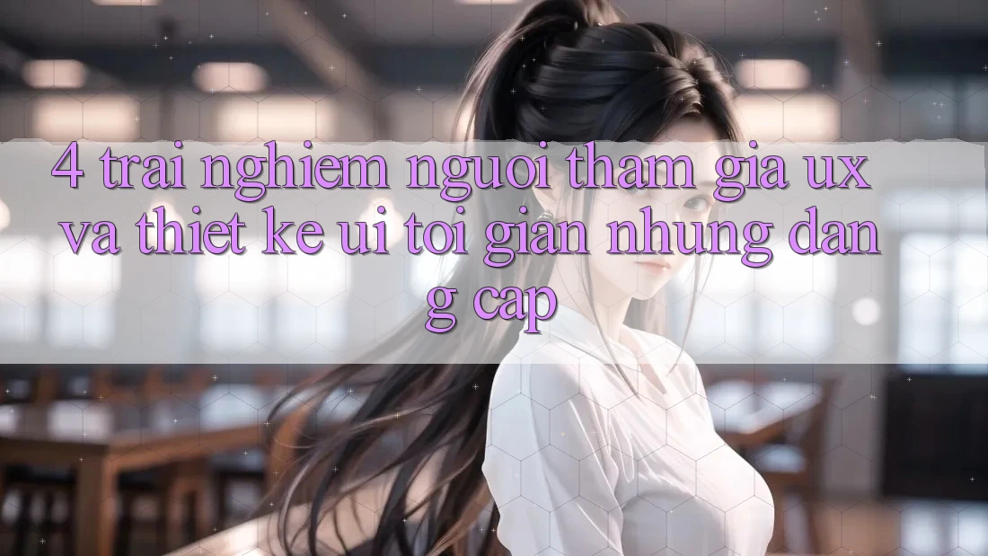 4. Trải Nghiệm Người tham gia (UX) và Thiết kế (UI): Tối Giản Nhưng Đẳng cấp 4. Trải Nghiệm Người tham gia (UX) và Thiết kế (UI): Tối Giản Nhưng Đẳng cấp