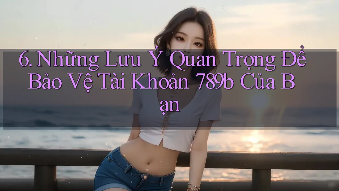 6. Những Lưu Ý Quan Trọng Để Bảo Vệ Tài Khoản 789b Của Bạn 6. Những Lưu Ý Quan Trọng Để Bảo Vệ Tài Khoản 789b Của Bạn