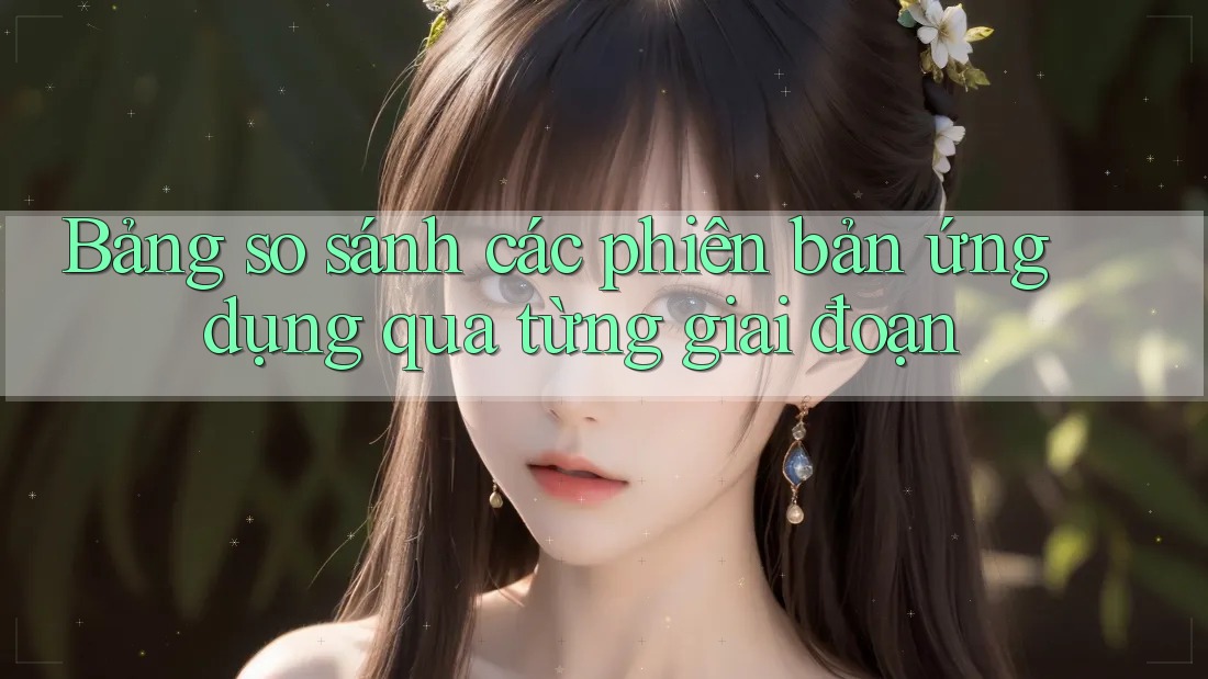 Bảng so sánh các phiên bản ứng dụng qua từng giai đoạn Bảng so sánh các phiên bản ứng dụng qua từng giai đoạn