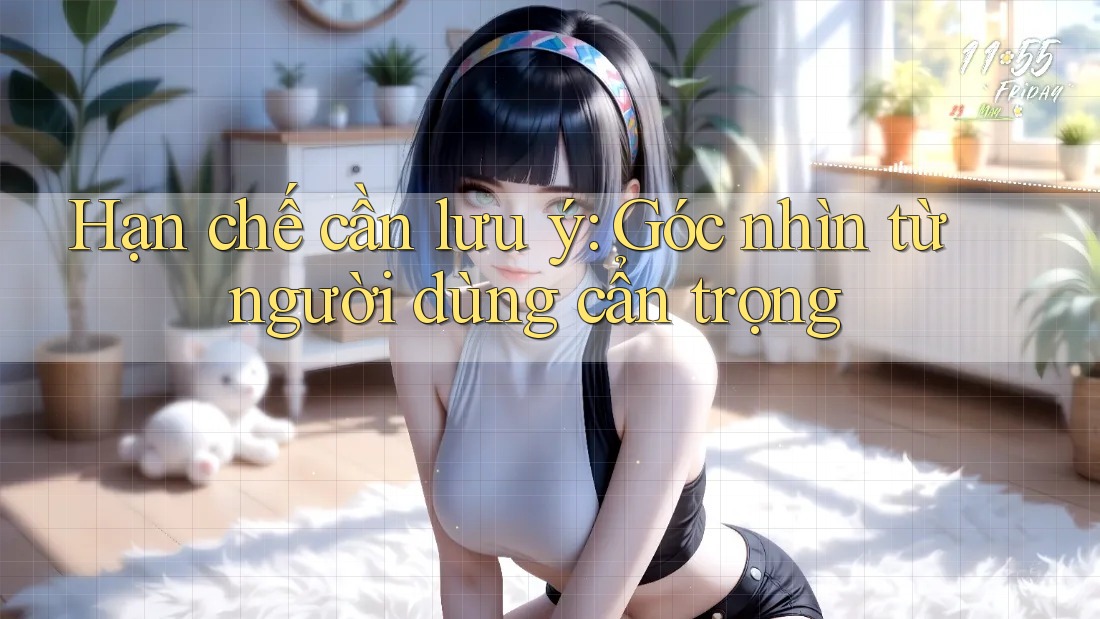 Hạn chế cần lưu ý: Góc nhìn từ người dùng cẩn trọng Hạn chế cần lưu ý: Góc nhìn từ người dùng cẩn trọng