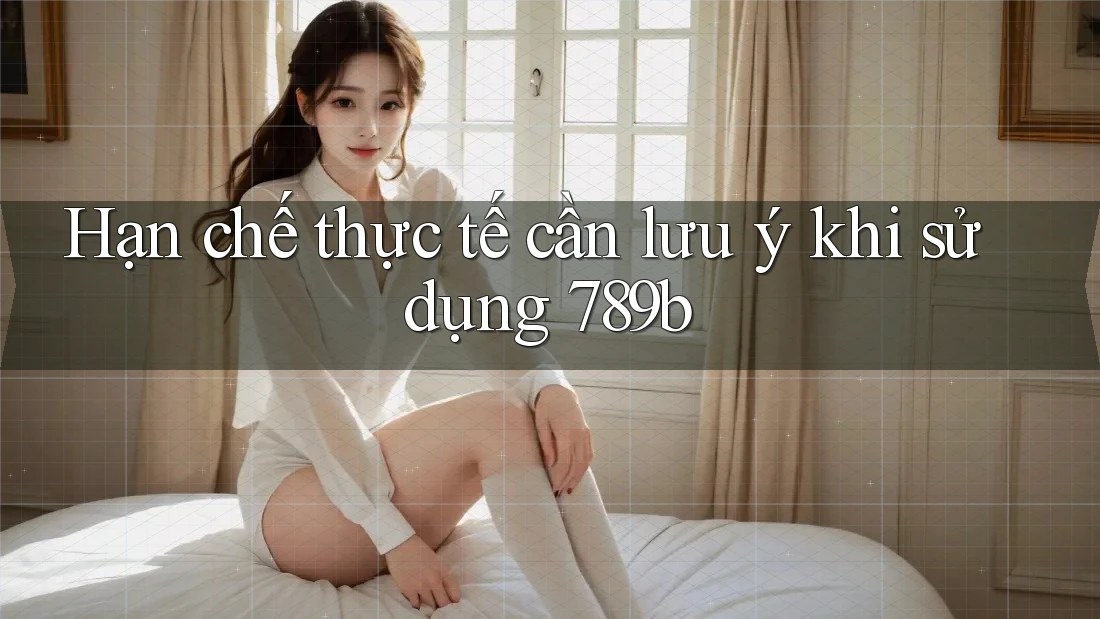 Hạn chế thực tế cần lưu ý khi sử dụng 789b