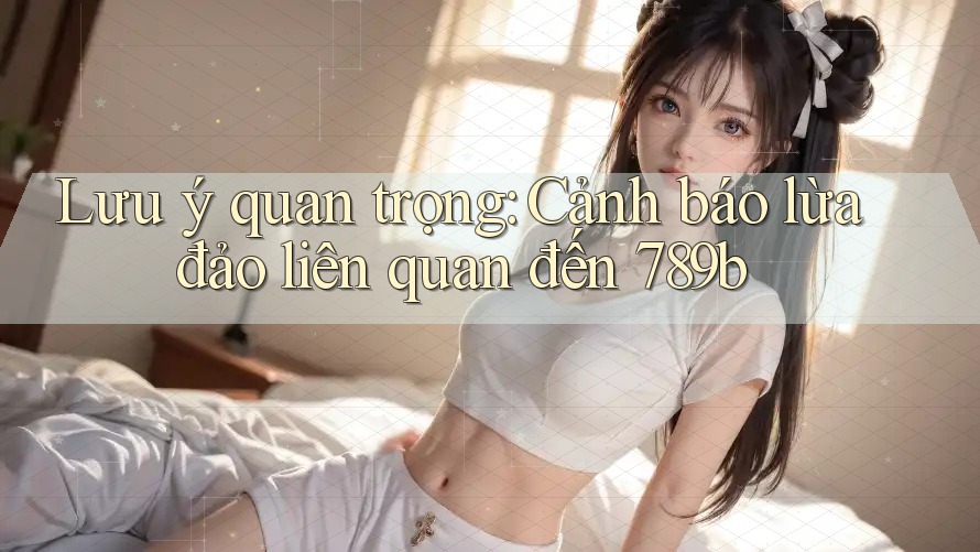 Lưu ý quan trọng: Cảnh báo lừa đảo liên quan đến 789b Lưu ý quan trọng: Cảnh báo lừa đảo liên quan đến 789b