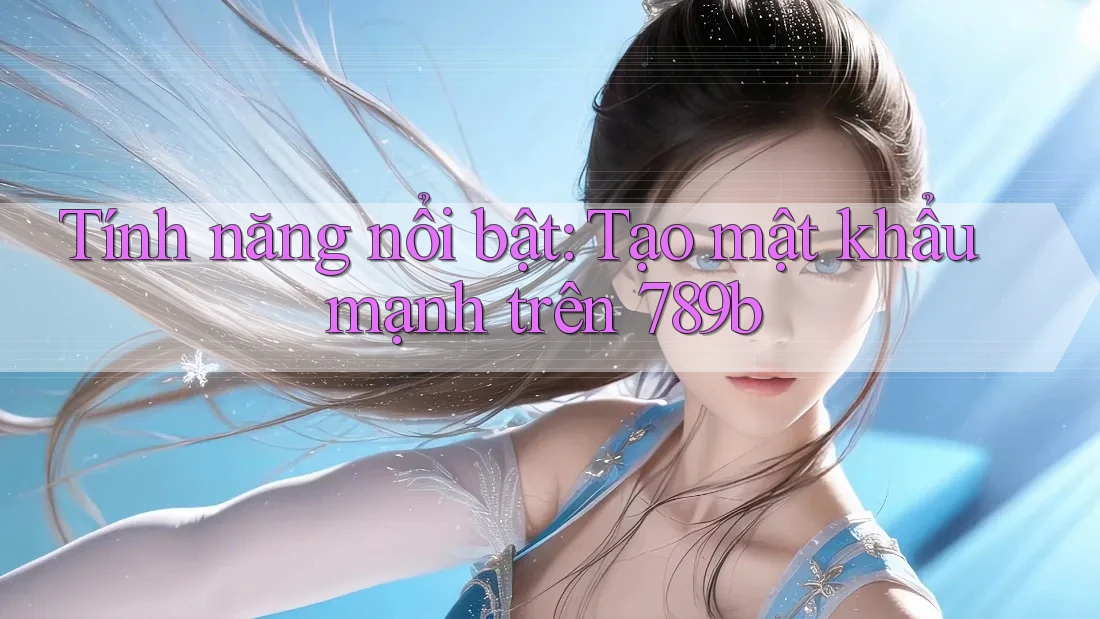 Tính năng nổi bật: Tạo mật khẩu mạnh trên 789b